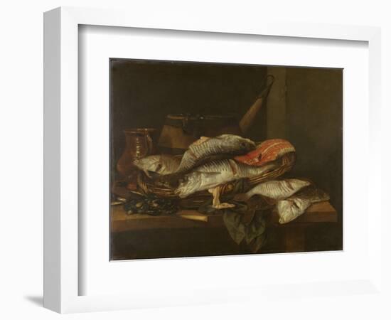 Still Life with Fish-Abraham Hendricksz Van Beyeren-Framed Art Print