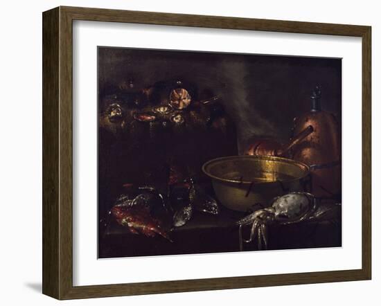 Still Life with Fish-Giuseppe Recco-Framed Giclee Print