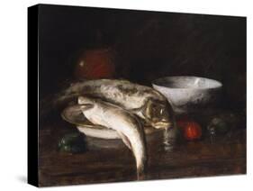 Still Life with Fish-Robert Blum-Stretched Canvas
