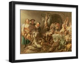 Still Life with Fishmonger-J. J. Grandville-Framed Giclee Print