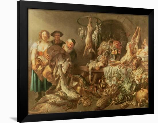 Still Life with Fishmonger-J. J. Grandville-Framed Giclee Print