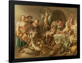 Still Life with Fishmonger-J. J. Grandville-Framed Giclee Print