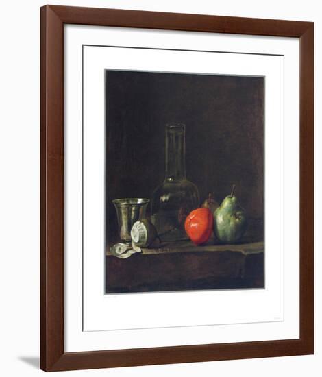 Still Life with Flask-Jean-Baptiste Simeon Chardin-Framed Collectable Print