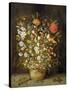 Still Life with Flowers, 1600-30-Jan Brueghel-Stretched Canvas