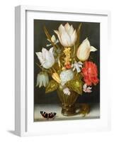 Still Life with Flowers, 1607-Ambrosius The Elder Bosschaert-Framed Giclee Print