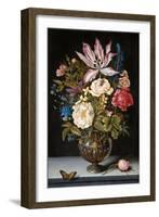 Still-Life with Flowers, 1617-Ambrosius The Elder Bosschaert-Framed Giclee Print