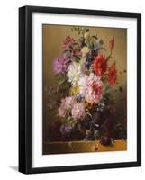 Still Life with Flowers, 1837 (Oil on Canvas)-Georgius Jacobus Johannes van Os-Framed Giclee Print