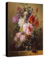 Still Life with Flowers, 1837 (Oil on Canvas)-Georgius Jacobus Johannes van Os-Stretched Canvas