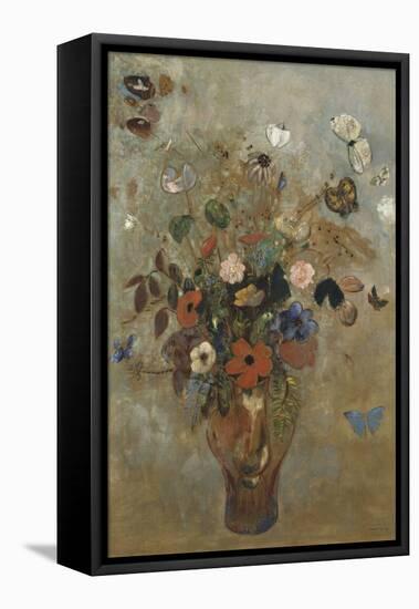 Still Life with Flowers, 1905-Odilon Redon-Framed Stretched Canvas