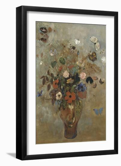 Still Life with Flowers, 1905-Odilon Redon-Framed Giclee Print