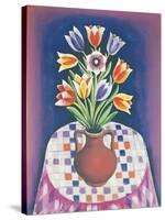 Still Life with Flowers, 1967-Radi Nedelchev-Stretched Canvas