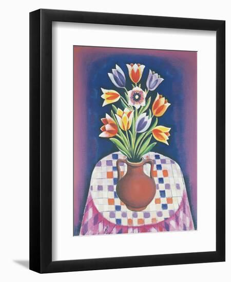 Still Life with Flowers, 1967-Radi Nedelchev-Framed Giclee Print