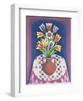 Still Life with Flowers, 1967-Radi Nedelchev-Framed Giclee Print