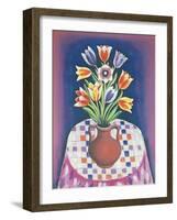 Still Life with Flowers, 1967-Radi Nedelchev-Framed Giclee Print