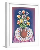 Still Life with Flowers, 1967-Radi Nedelchev-Framed Giclee Print