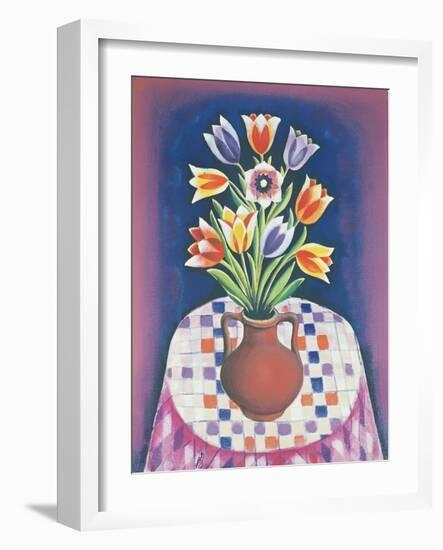 Still Life with Flowers, 1967-Radi Nedelchev-Framed Giclee Print