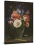 Still life with flowers, a rummer and a mouse-Clara Peeters-Stretched Canvas