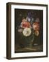 Still life with flowers, a rummer and a mouse-Clara Peeters-Framed Giclee Print