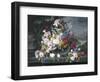 Still Life with Flowers and a Landscape-Severin Roesen-Framed Giclee Print