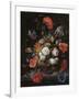 Still Life with Flowers and a Watch-Abraham Mignon-Framed Art Print