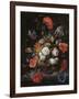 Still Life with Flowers and a Watch-Abraham Mignon-Framed Art Print