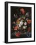 Still Life with Flowers and a Watch-Abraham Mignon-Framed Art Print