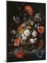Still Life with Flowers and a Watch-Abraham Mignon-Mounted Art Print