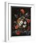 Still Life with Flowers and a Watch-Abraham Mignon-Framed Art Print