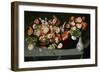 Still-life with flowers and butterflies-Osias Beert-Framed Giclee Print