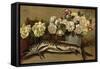 Still Life with Flowers and Fish or Pike and Roses, 1882-Giovanni Segantini-Framed Stretched Canvas