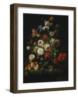 Still Life with Flowers and Fruit, 1707-Rachel Ruysch-Framed Giclee Print