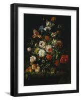 Still Life with Flowers and Fruit, 1707-Rachel Ruysch-Framed Giclee Print