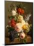 Still Life with Flowers and Fruit, 1827-Jan Frans van Dael-Mounted Giclee Print