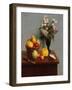 Still Life with Flowers and Fruit, 1866-Ignace Henri Jean Fantin-Latour-Framed Giclee Print