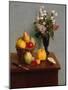 Still Life with Flowers and Fruit, 1866-Ignace Henri Jean Fantin-Latour-Mounted Giclee Print