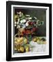 Still Life with Flowers and Fruit, 1869-Claude Monet-Framed Premium Giclee Print