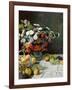 Still Life with Flowers and Fruit, 1869-Claude Monet-Framed Giclee Print