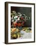 Still Life with Flowers and Fruit, 1869-Claude Monet-Framed Giclee Print