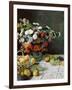 Still Life with Flowers and Fruit, 1869-Claude Monet-Framed Giclee Print