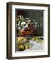 Still Life with Flowers and Fruit, 1869-Claude Monet-Framed Giclee Print