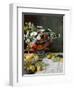 Still Life with Flowers and Fruit, 1869-Claude Monet-Framed Giclee Print