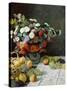 Still Life with Flowers and Fruit, 1869-Claude Monet-Stretched Canvas