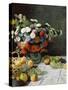 Still Life with Flowers and Fruit, 1869-Claude Monet-Stretched Canvas