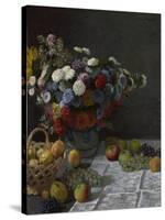 Still Life with Flowers and Fruit, 1869-Claude Monet-Stretched Canvas