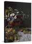 Still Life with Flowers and Fruit, 1869-Claude Monet-Stretched Canvas