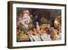 Still Life with Flowers and Fruit on a Table-Alfred Petit-Framed Giclee Print