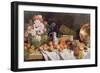 Still Life with Flowers and Fruit on a Table-Alfred Petit-Framed Giclee Print