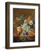 Still Life with Flowers and Fruit-Jan van Huysum-Framed Giclee Print