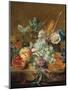 Still Life with Flowers and Fruit-Jan van Huysum-Mounted Giclee Print