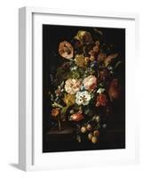 Still Life with Flowers and Fruit-Rachel Ruysch-Framed Giclee Print